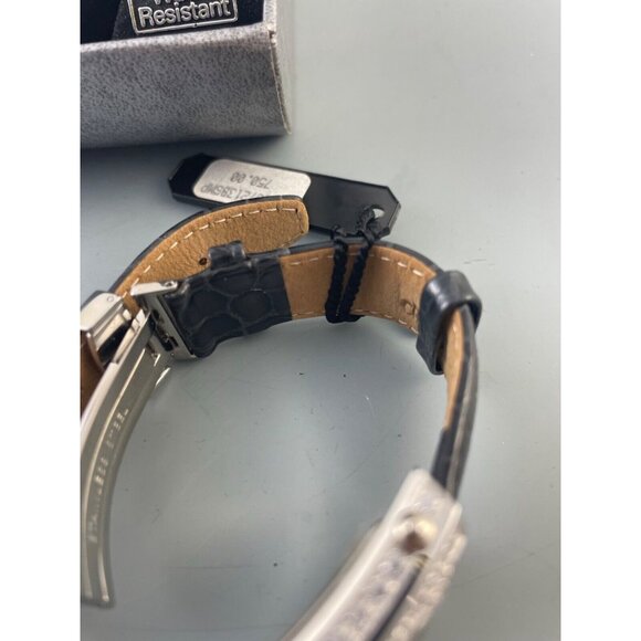 New in Box Croton Ladies Watch Rectangle MOP Face CZ Sapphire Crystal Art Deco - Picture 8 of 12